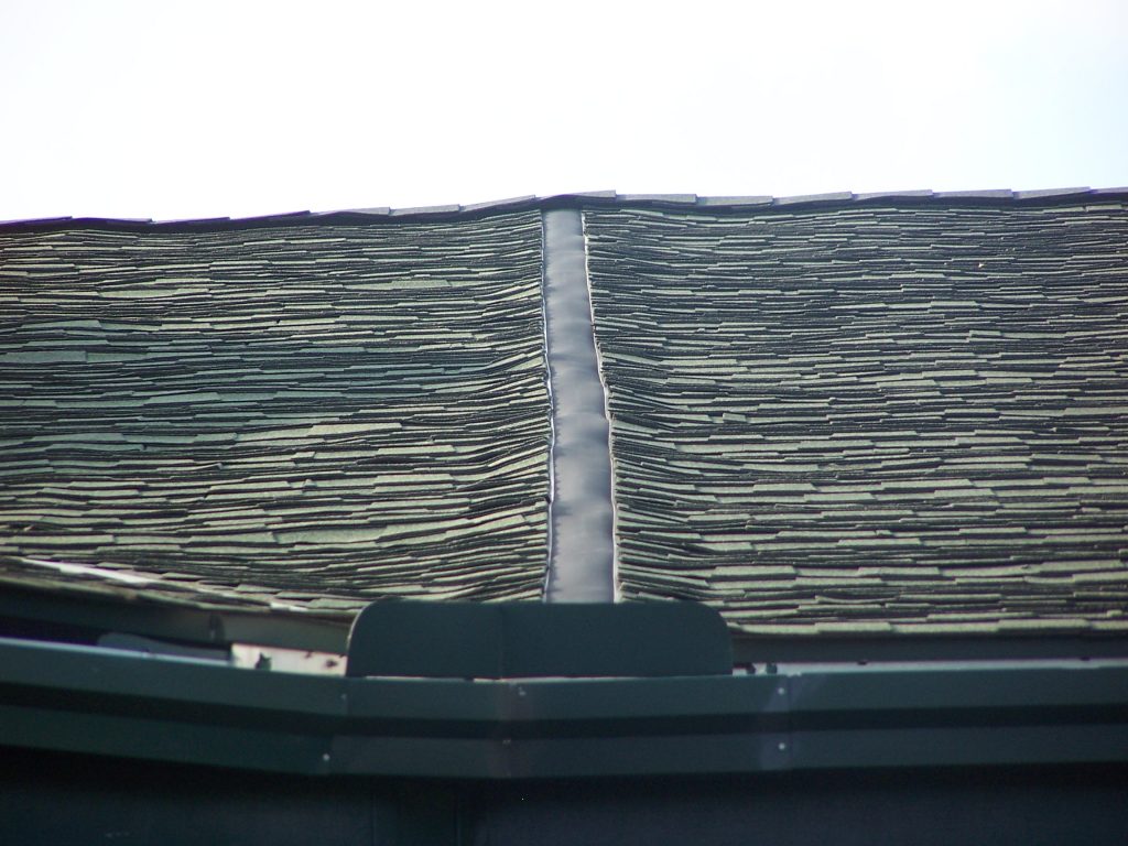 Damaged roof picture from a roofing inspection