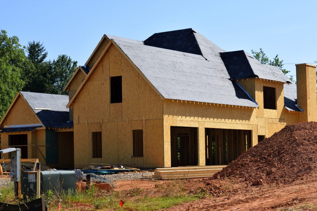 roofing underlyament on a house