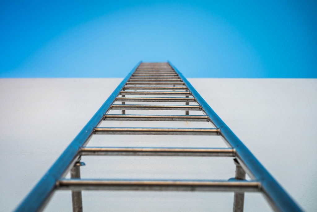 View of A commercial roofing latter