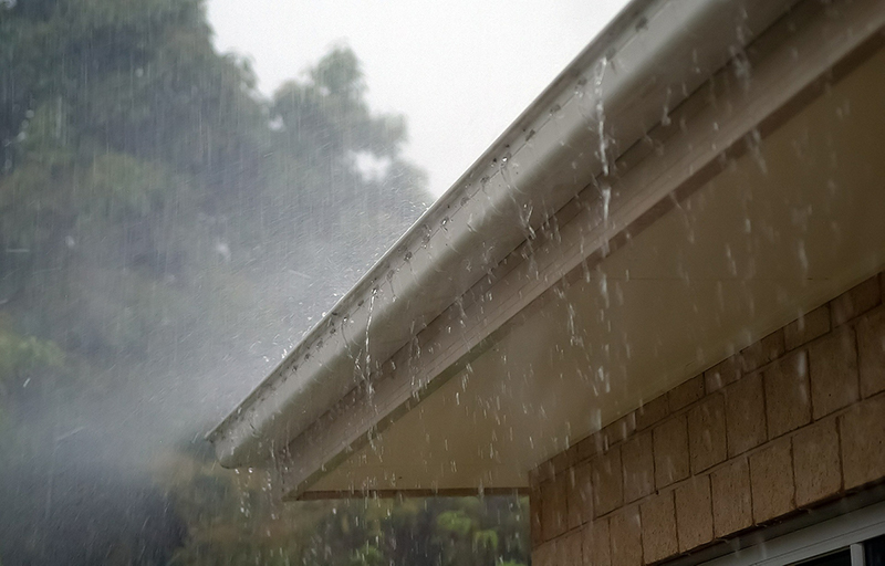 gutter guards on a house