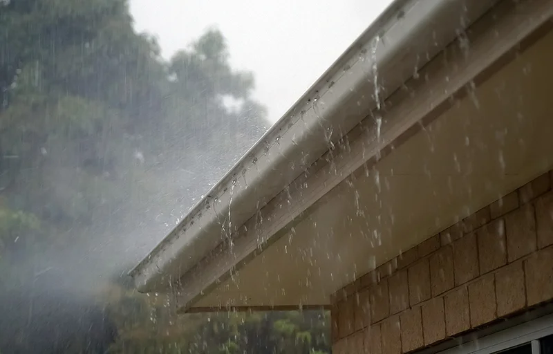 gutter guards on a house